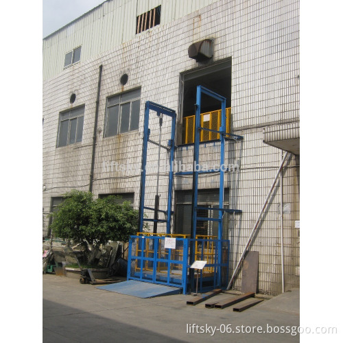 Special lifting goods lift platform by chain